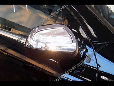 Mercedes W164 ML (2009-) декоративные накладки на боковые зеркала заднего вида, хромированные, комплект 2 шт.